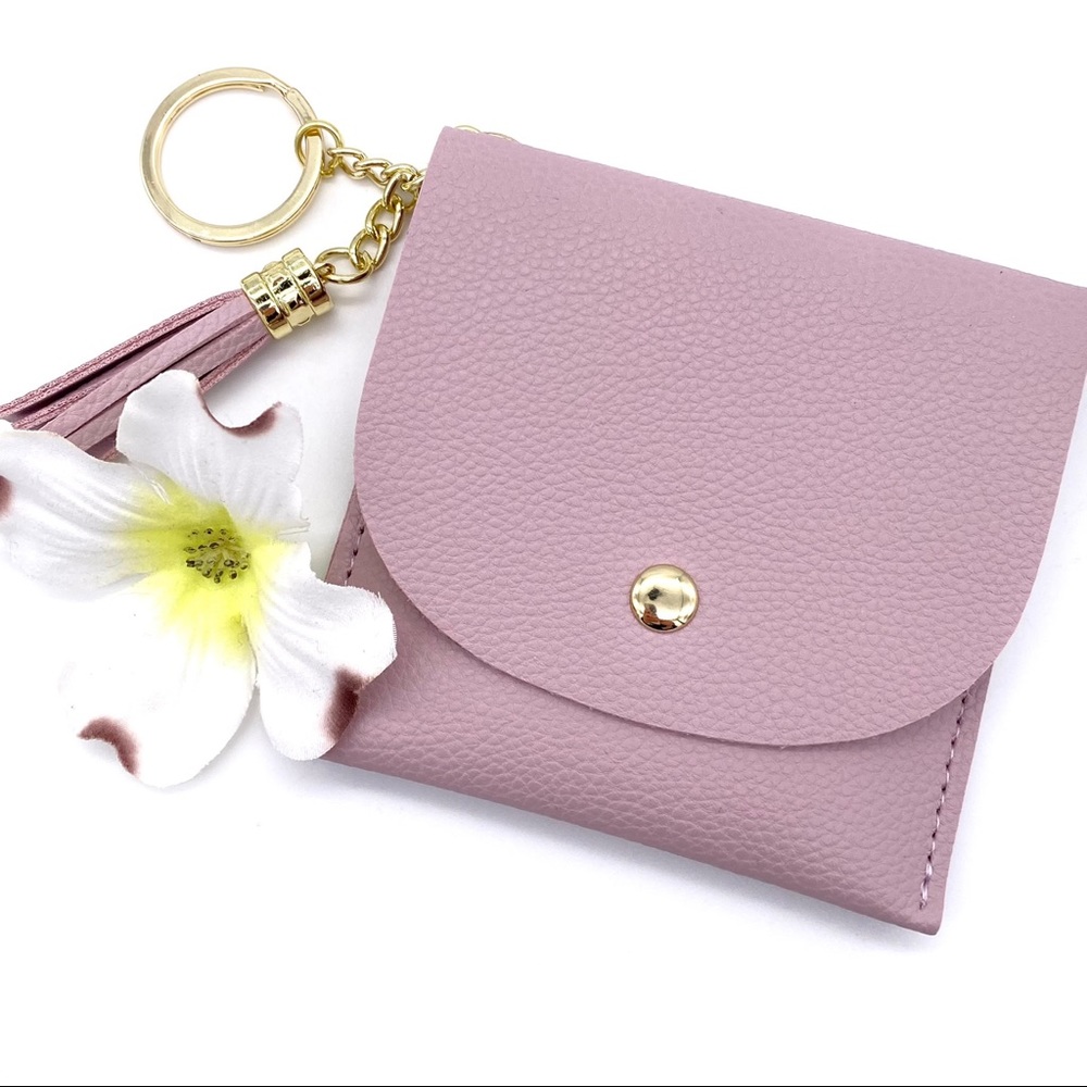 NWT Lark & Ives Vegan Leather Card Purse Wallet in Lavender Fog - Picture 3 of 15